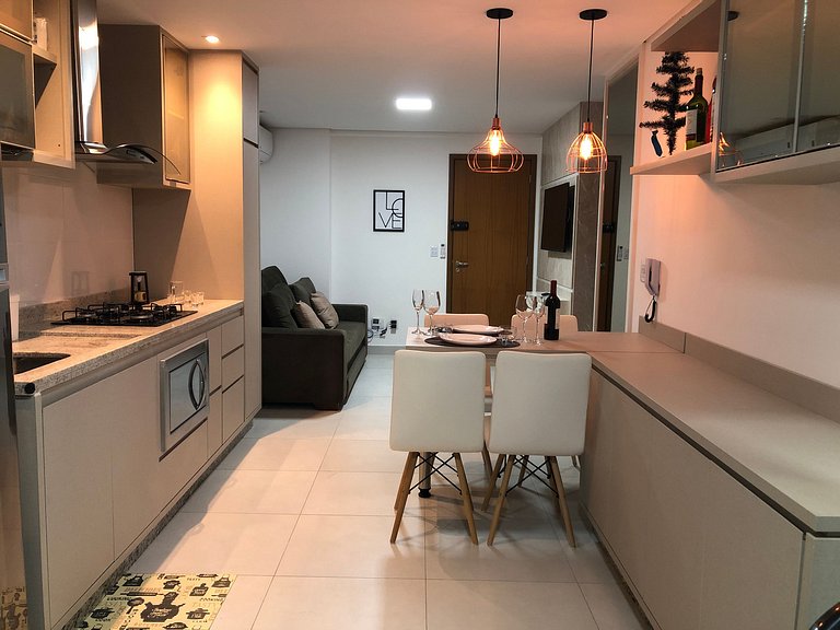 Apartamento com Varanda Churrasqueira e Garagem
