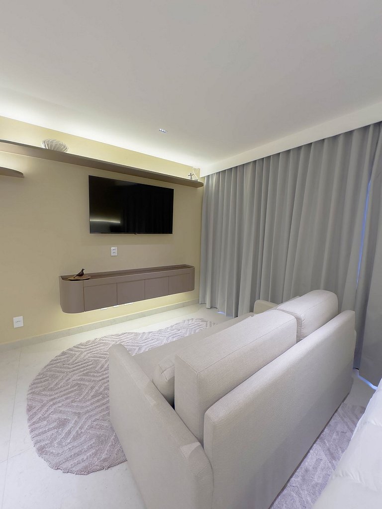 FR1307B Estúdio alto padrão com cama king e garagem