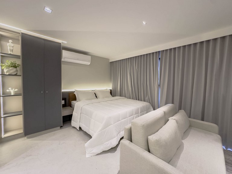FR1506A Estúdio com cama king-size e garagem